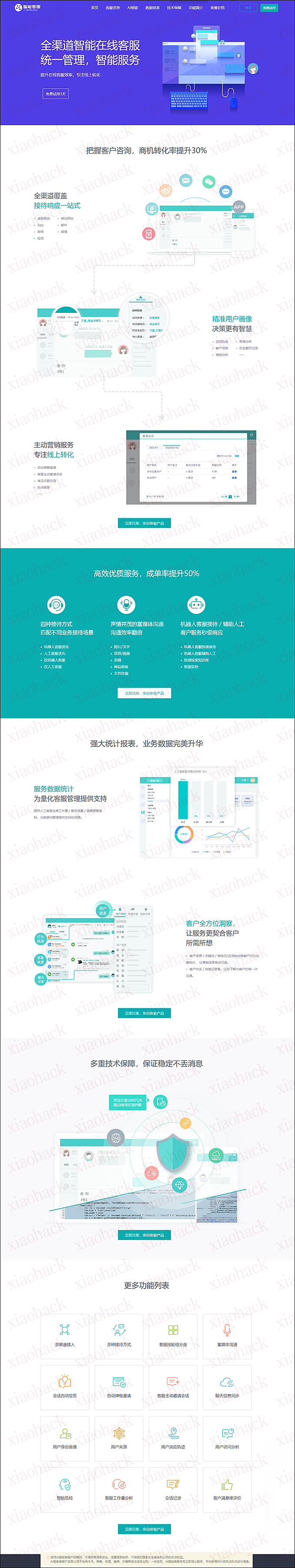 支持20国语言的智能AI在线多商户客服系统php源码带机器人自动回复,自适应手机端
