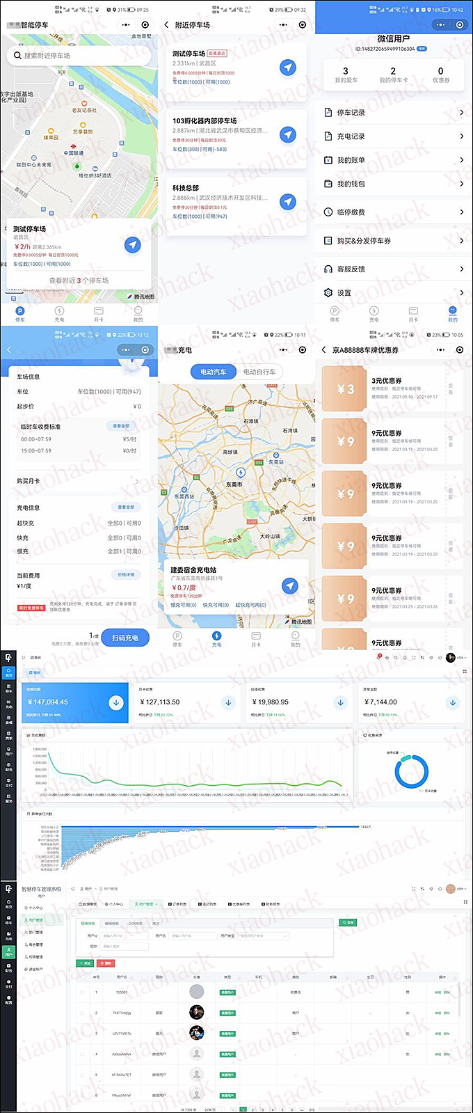 点击放大图片 智慧停车场微信小程序源码_全开源智能停车系统源码