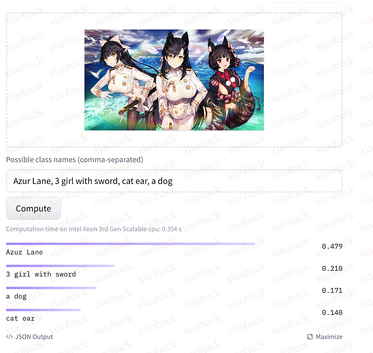 二次元数据集微调的 CLIP 模型1