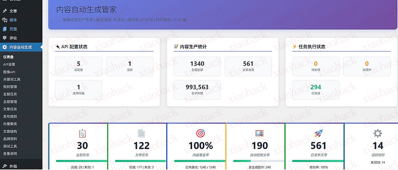 点击放大图片 AI自动生成文章的wordpress插件