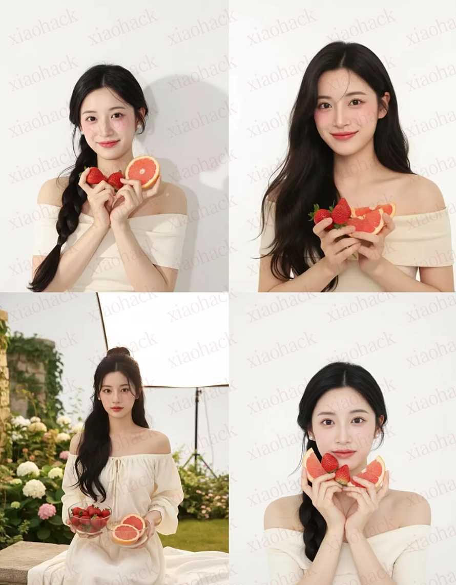 点击放大图片 韩系照片 堪比海马体效果提示词