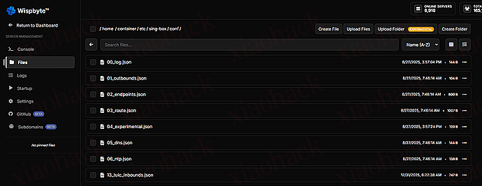 免费欧洲容器 Wisp byte 运行 sing-box 搭建 tuic 协议节点5