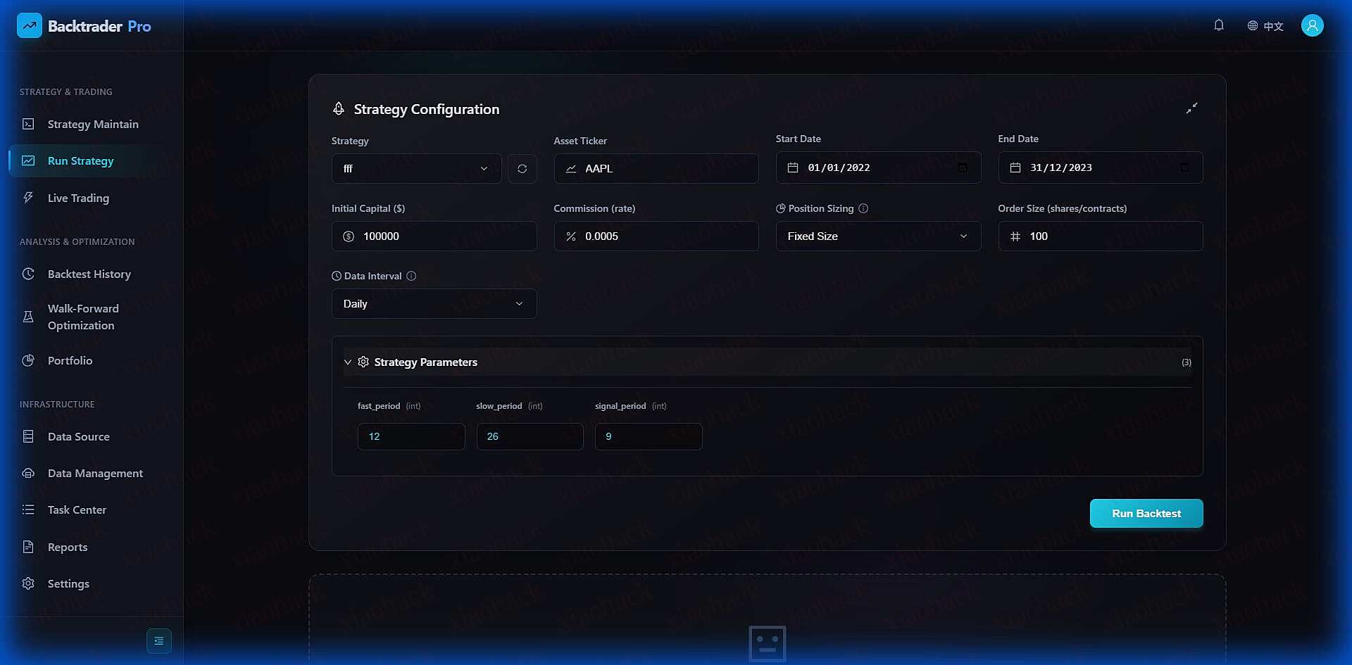 [开源自荐] 基于 Backtrader 的量化交易 回测 / 交易 系统1