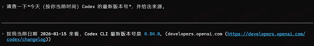 xiaohack's Blog： [经验记录] codex 开启内置网络搜索