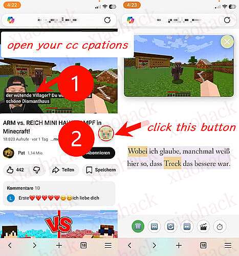 xiaohack's Blog： 【开源】 类似 trancy ，youtube 字幕剧场模式，配合 lingkuma 查词高亮，支持手机端
